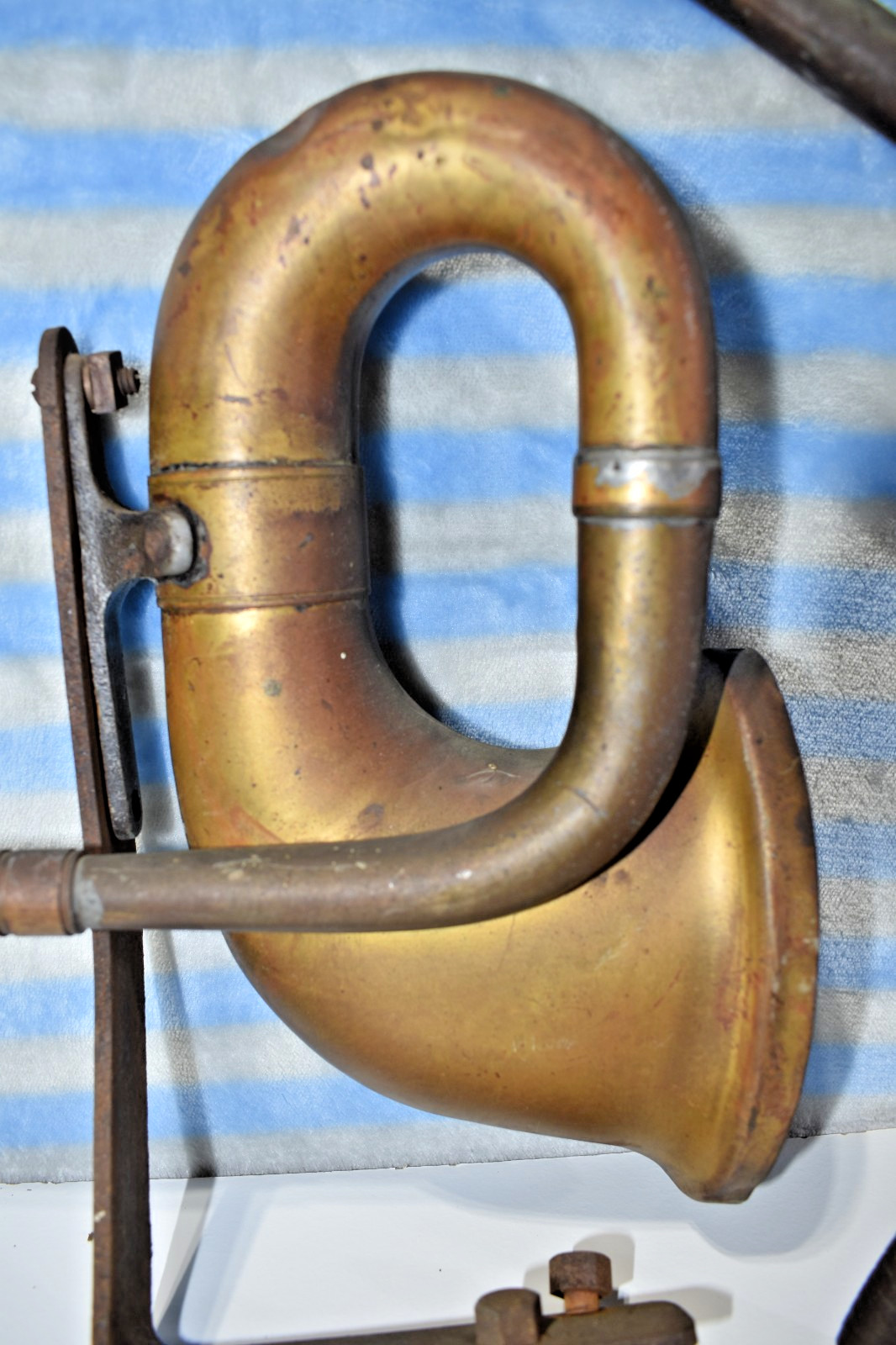 Antique Brass Car Horn Vintage Bulb Style Early Automobile Model T...