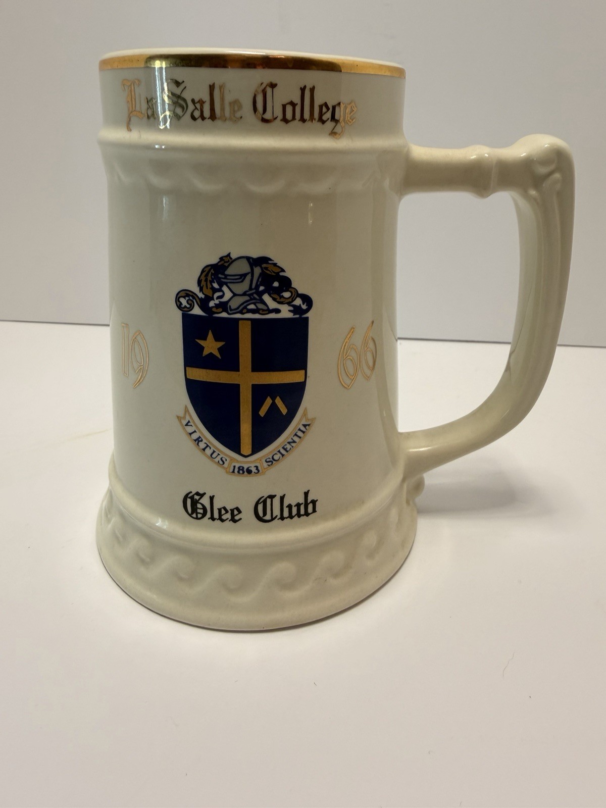 Vintage 1966 La Salle College Glee Club Beer Stein W.C. Bunting Co Ohio