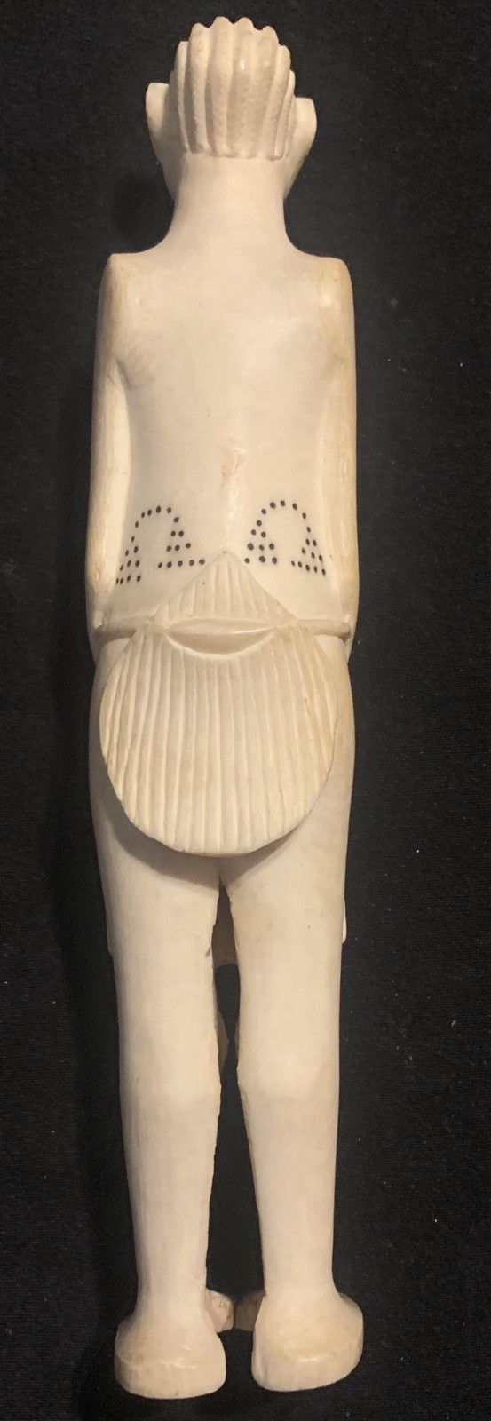Carved White Stone Woman Figurine, Art People Theme, Adults, Unboxed, 1 Pack