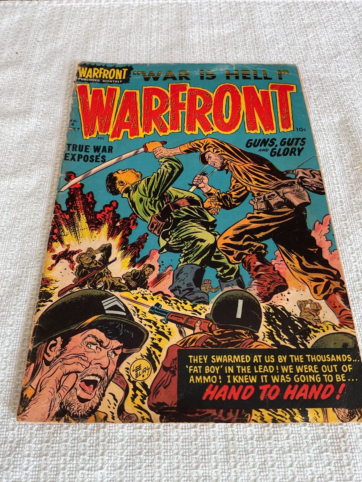 Warfront #8  1952 Harvey Comic Book Guns, Guts and Glory