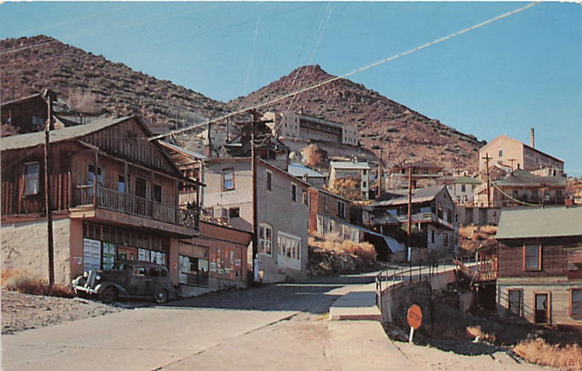 Postcard AZ: Street Scene, Jerome, Arizona