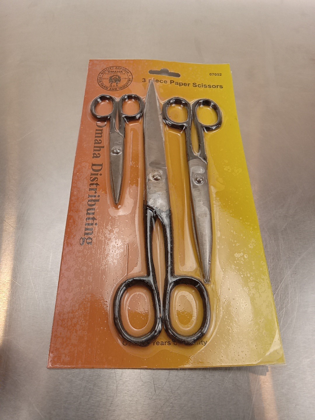 Old Fashion 3 Peice Paper Scissors Omaha Distribution Vintage (Lot of 2 packs)
