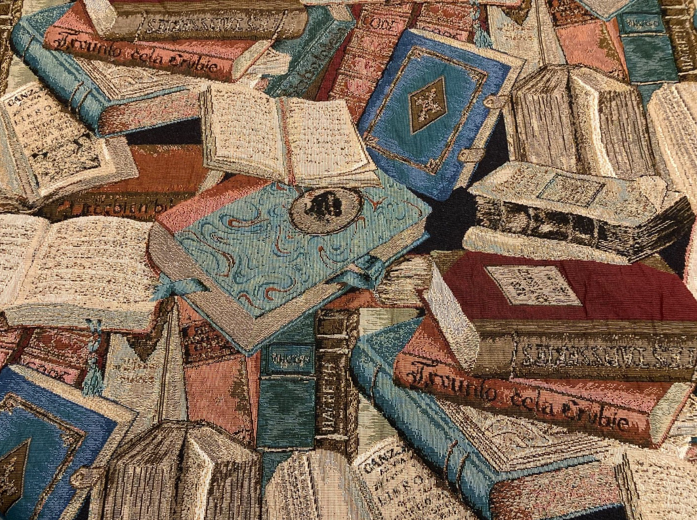 Gorgeous Vintage Library Books Tapestry Square Table Cloth/Wallhanging