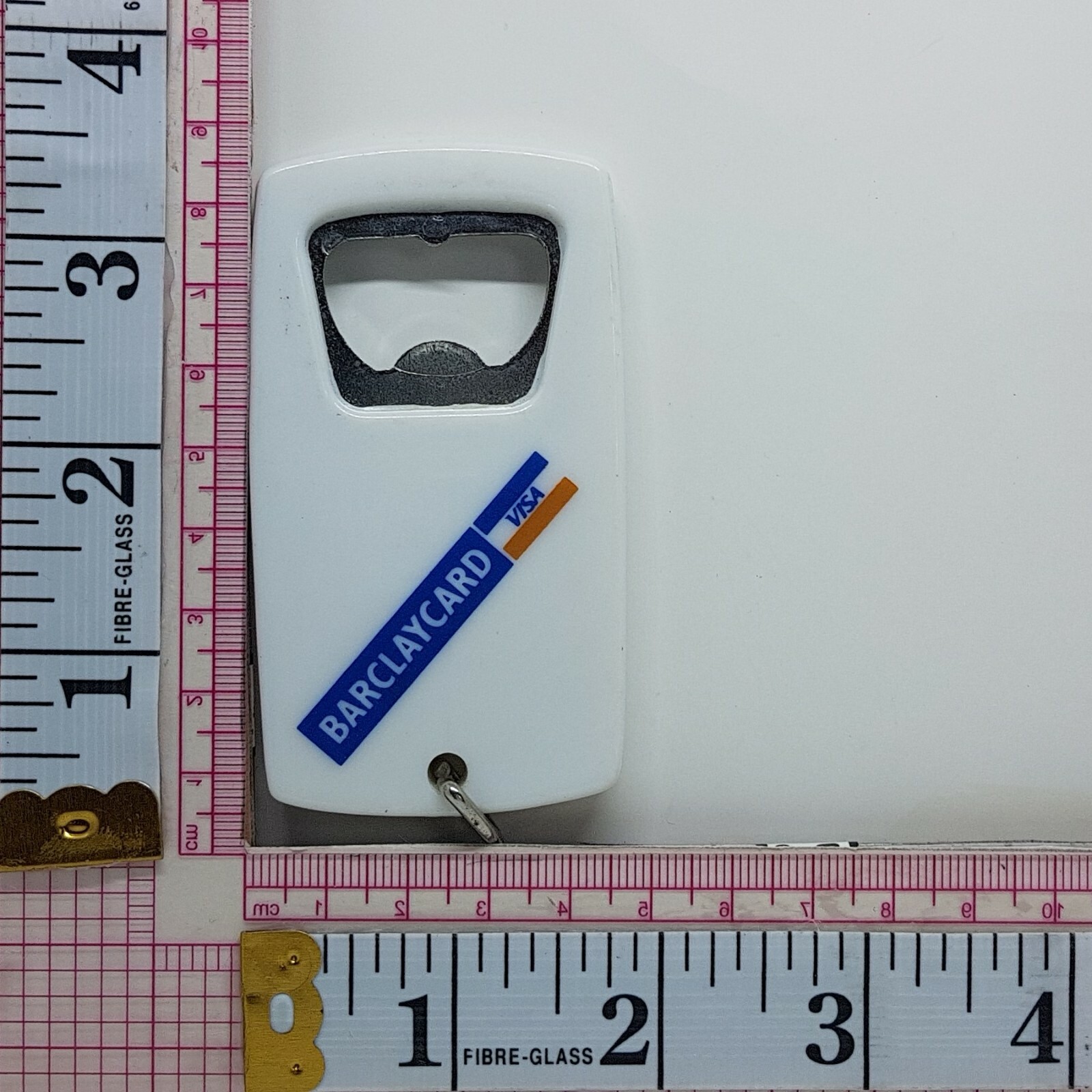 Visa Barclaycard Advertising Bottle Opener Pop Off Key Chain