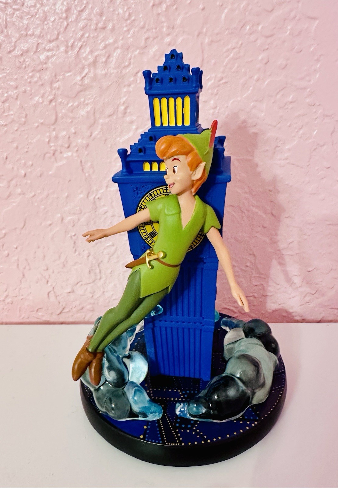 Peter Pan With Clock Figurine