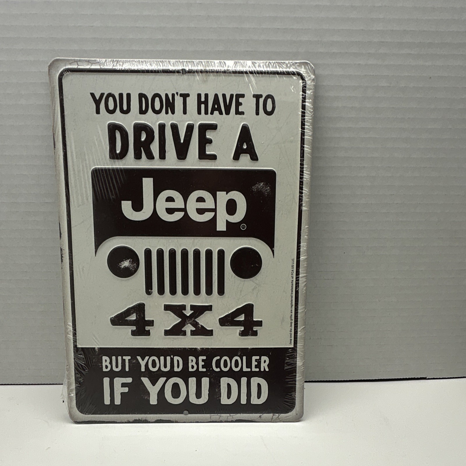 Jeep 4x4 Metal Wall Sign 12x8 \