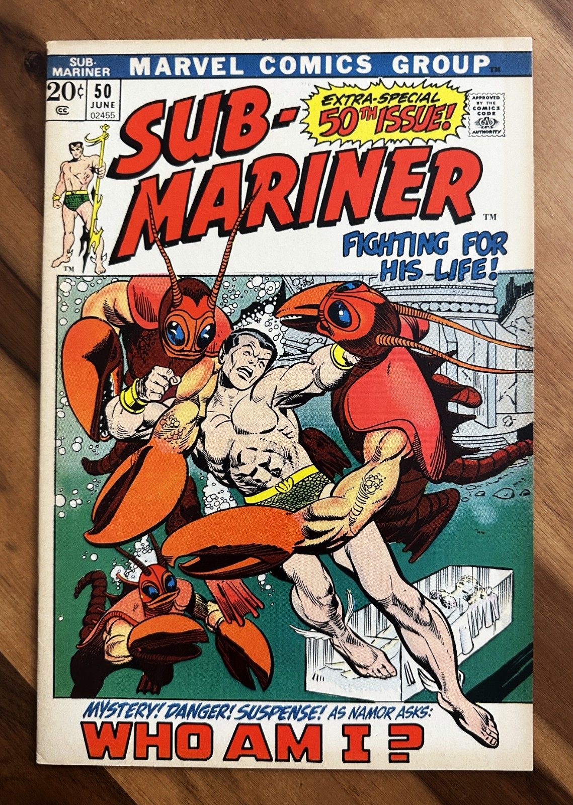 Prince Namor, the Sub-Mariner #50 1972 Bronze Age Marvel VF/NM 1st app Namorita