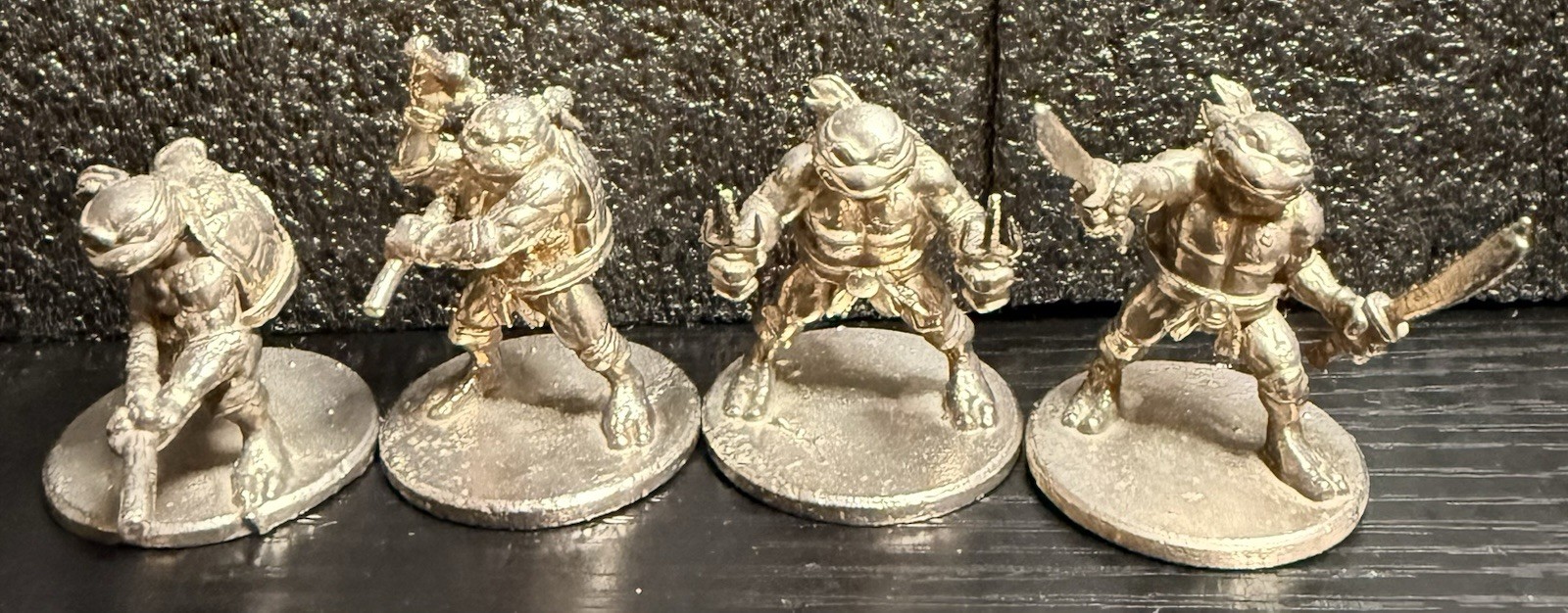TMNT .999 FINE SILVER SET OF 4 – 4oz PURE SILVER STATUES – Scorpion Minting
