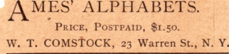 News Ad for William T Comstock \