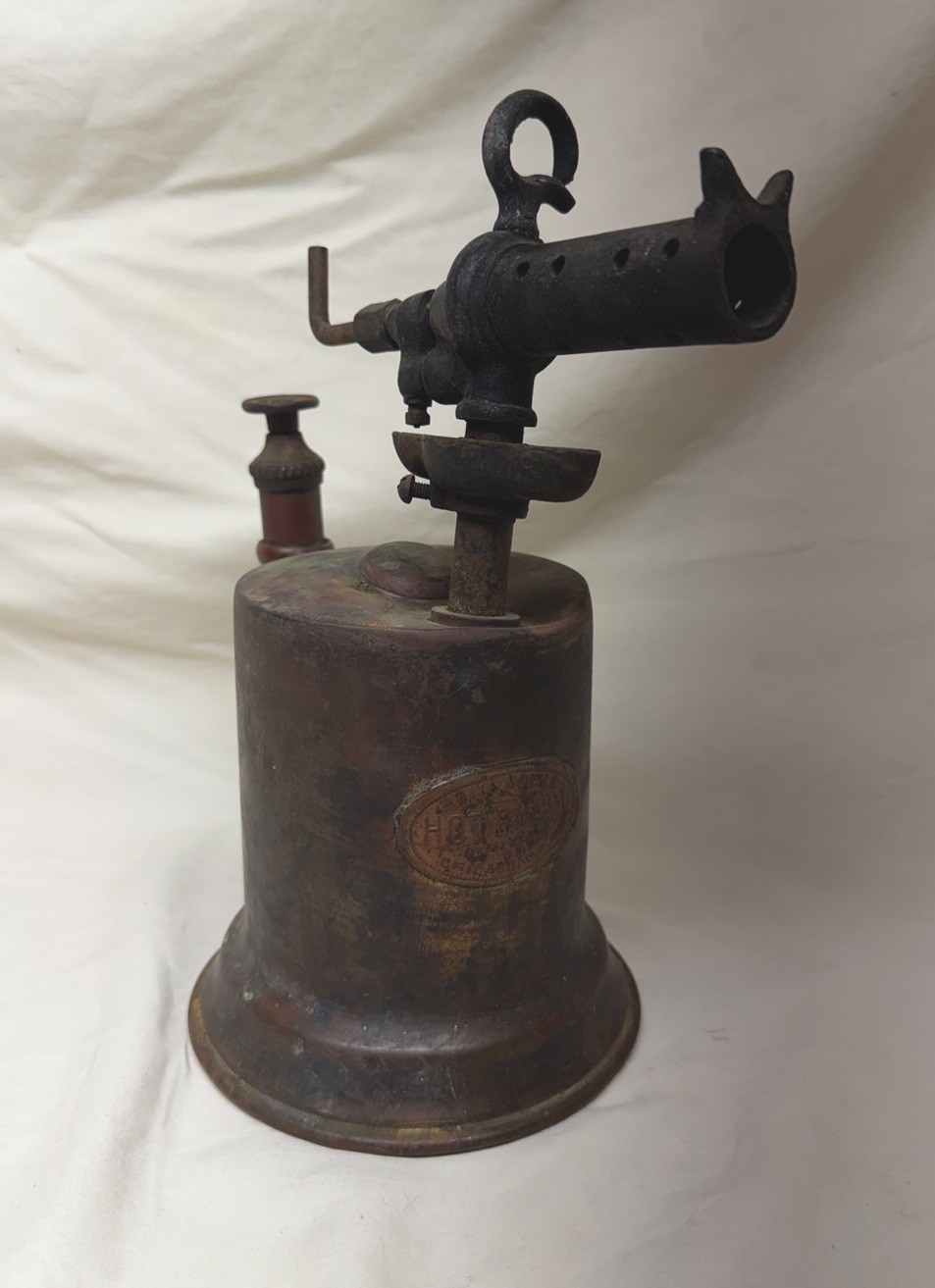 Antique White Mfg Co No 54 Hot Blast Blow Torch Chicago Brass c1900 RARE