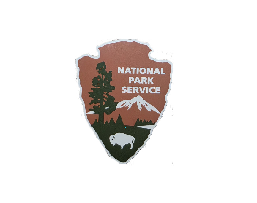 National Parks Service Arrowhead Vinyl Sticker | Support your parks | 2\