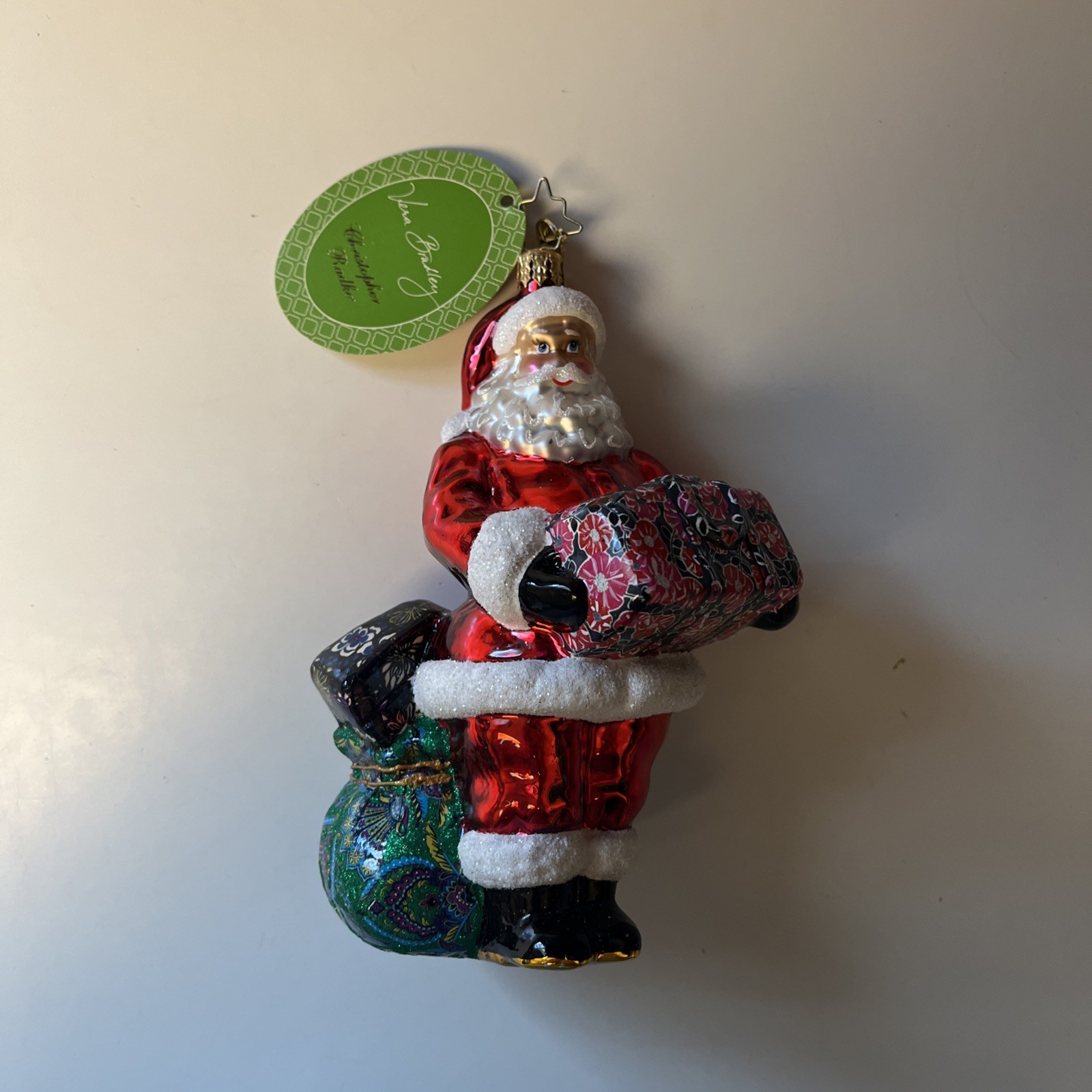 2014 Radko VERA BRADLEY SANTA ORNAMENTS | PRE-OWNED 2014 Radko VERA BRADLEY SANTA ORNAMENTS | PRE-OWNED