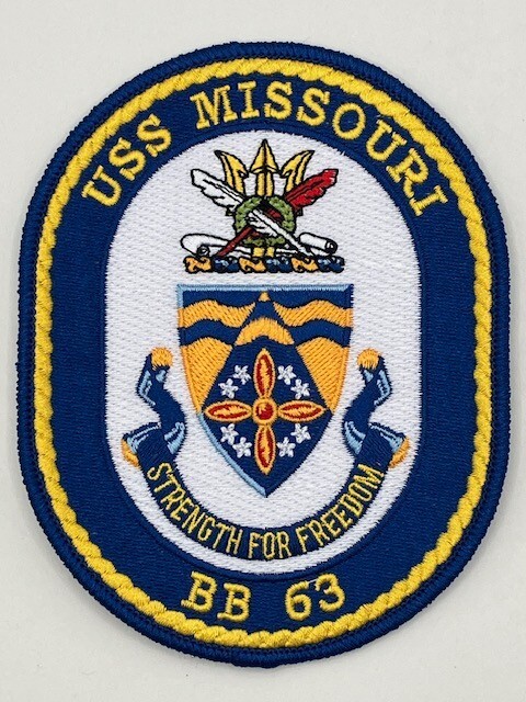 Ship\'s crest patch of USS MISSOURI (BB-63)