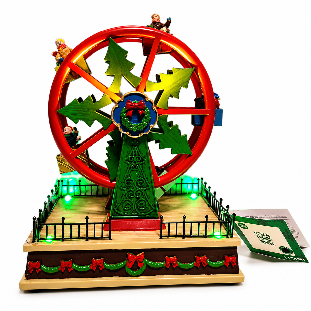 Ferris Wheel Light Up Animated Musical Christmas Village Accent Joy To The World