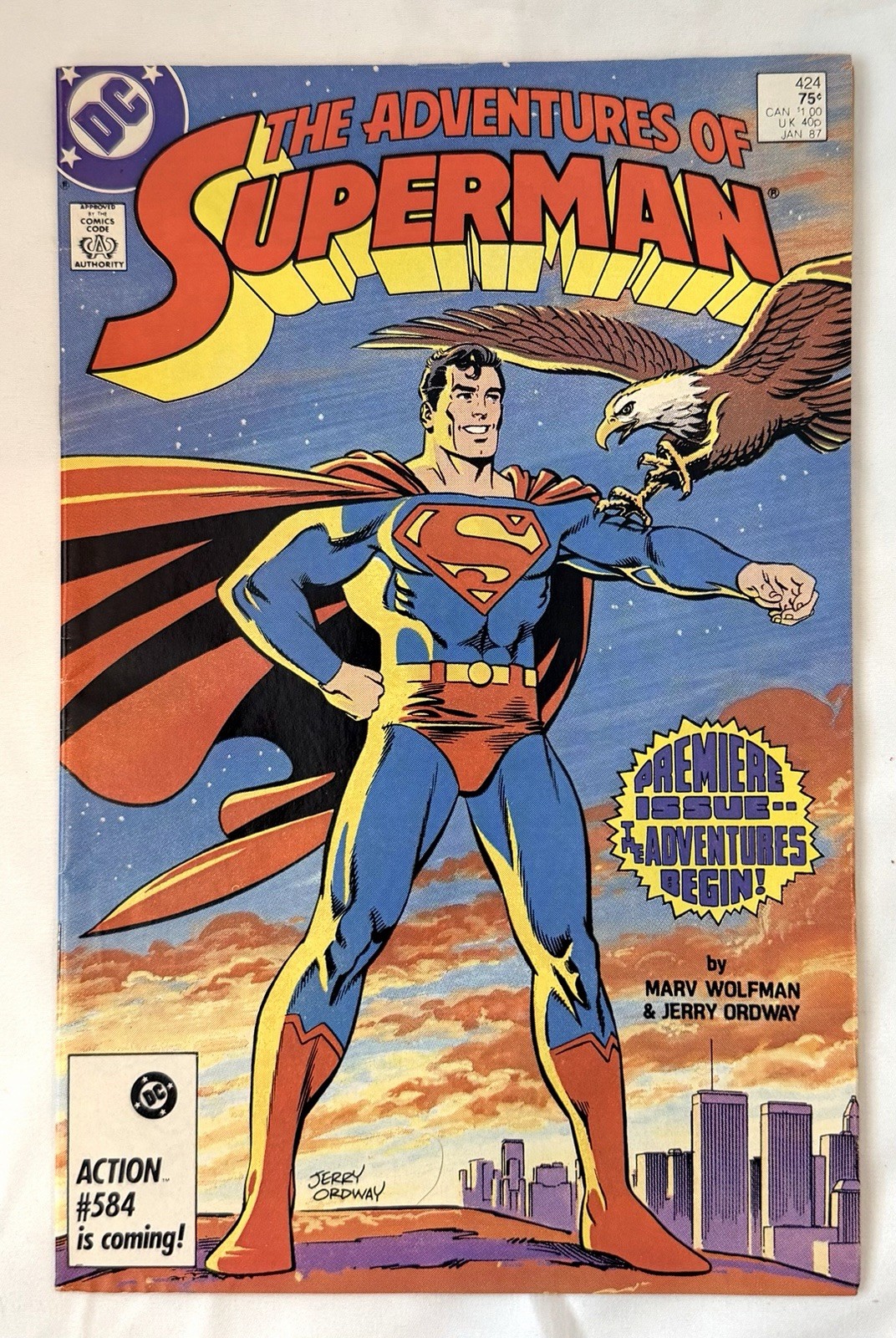 Adventures of Superman #424 Vol. 1 1987 DC Comics 1st App Newsstand