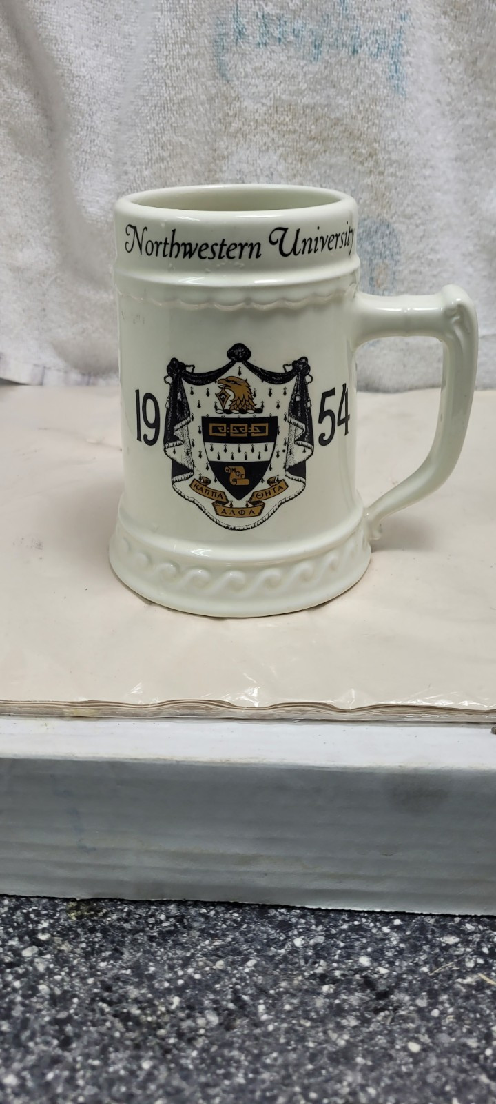 1954 Northwestern University Vintage Collectors  Mug/ Stein ( Joan Inscription)