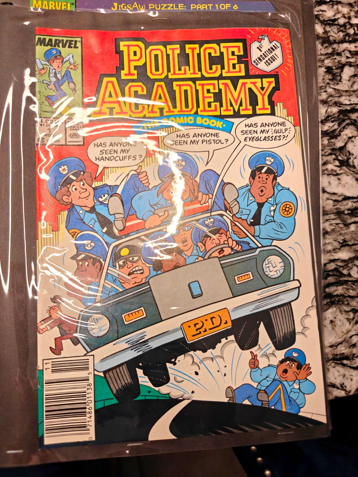 Marvel Comics Police Academy #1 (1988) Single Issue Comic Book Newsstand Variant
