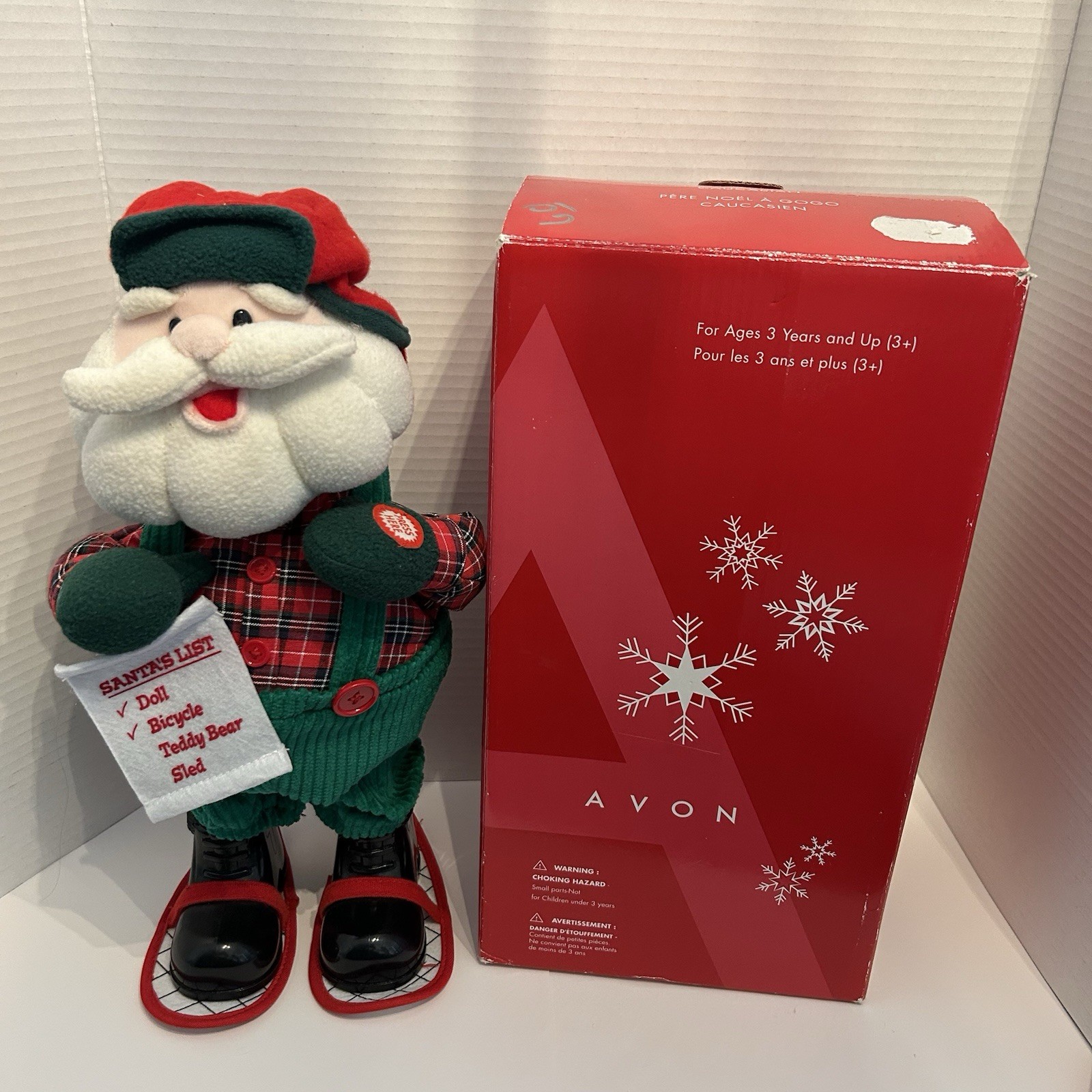 Avon Lumberjack Musical Santa Claus 14” Animated Dance/sing Avon Lumberjack Musical Santa Claus 14” Animated Dance/sing