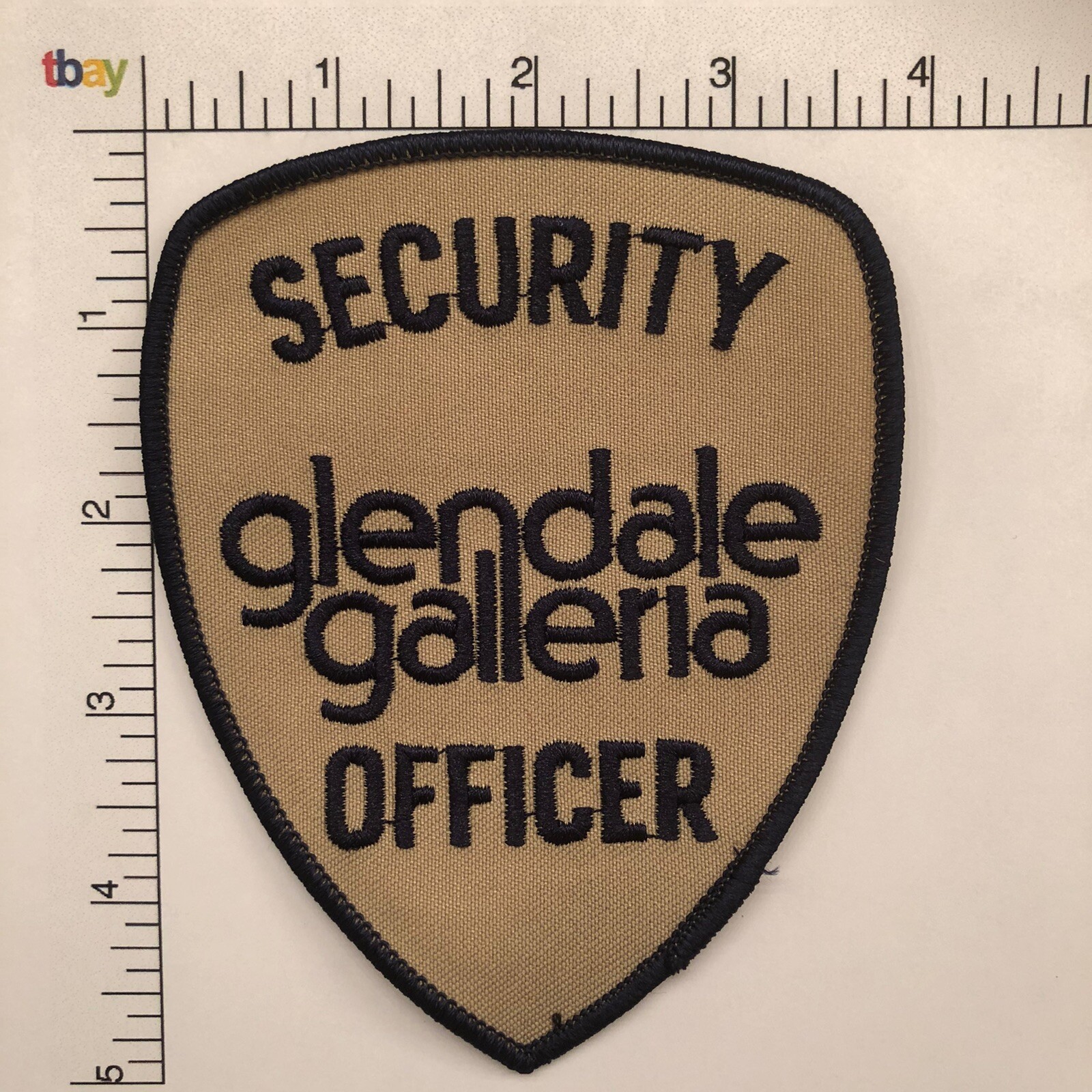 Vintage Early 1990s Glendale Galleria Shopping Mall (CA) Security Uniform Patch