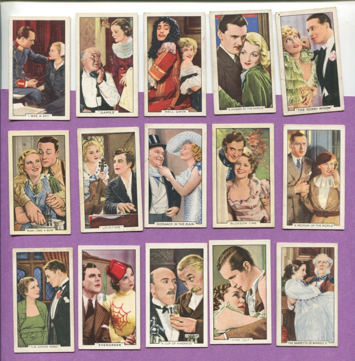 1935 GALLAHER LTD. SHOTS FROM FAMOUS FILMS 48 DIFFERENT TOBACCO CARD SET