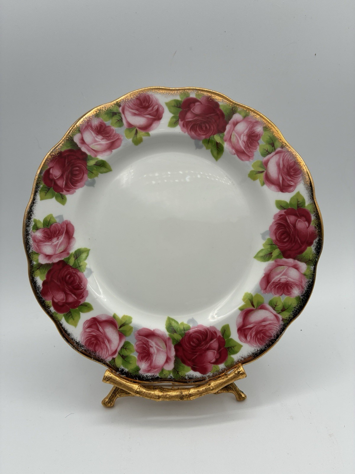 Royal Albert Old English Rose Salad Plate 8.25” Royal Albert Old English Rose Salad Plate 8.25”