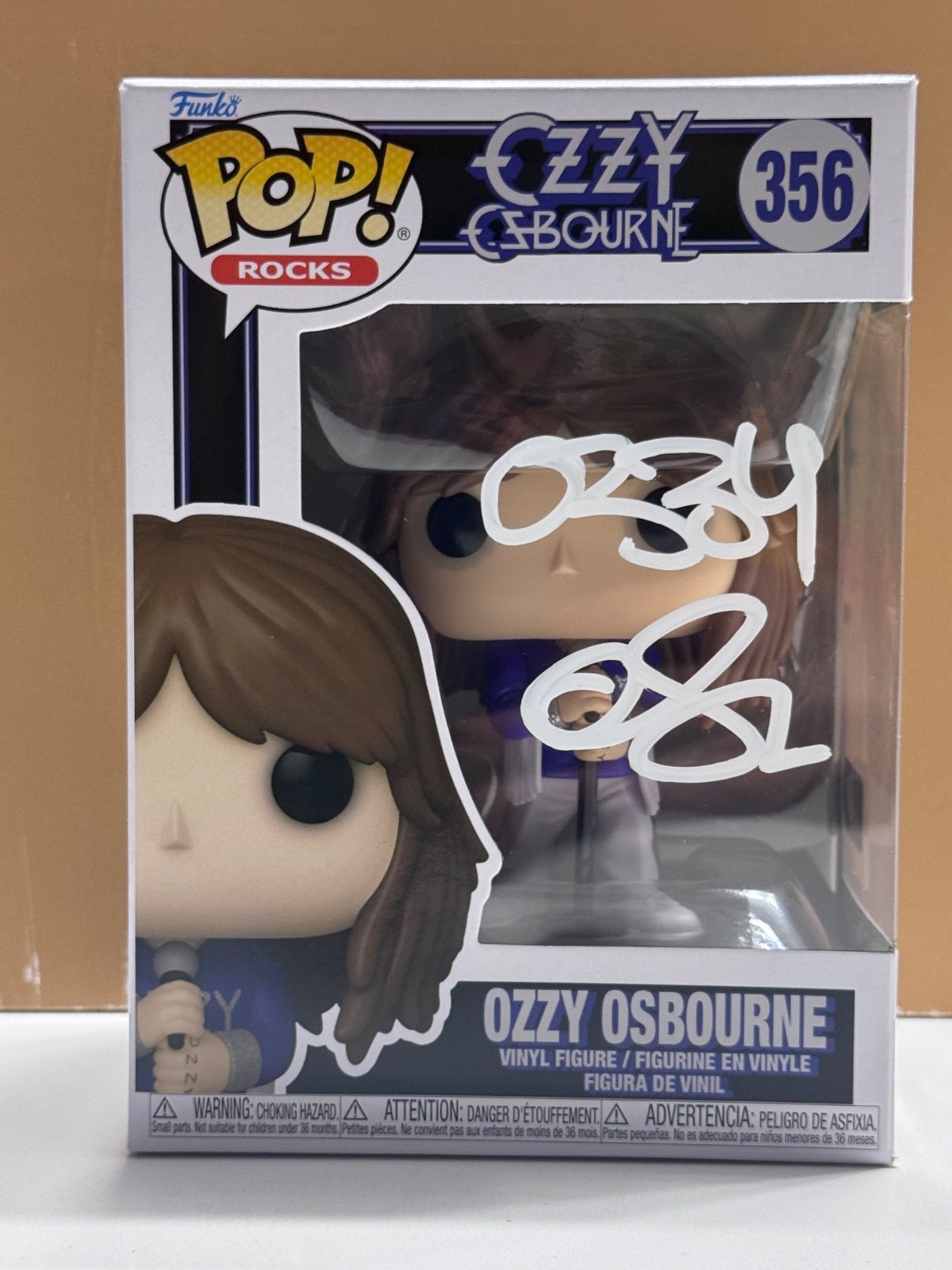 SIGNED Funko Pop OZZY OSBOURNE #356 COA AUTHENTICATED  & Case