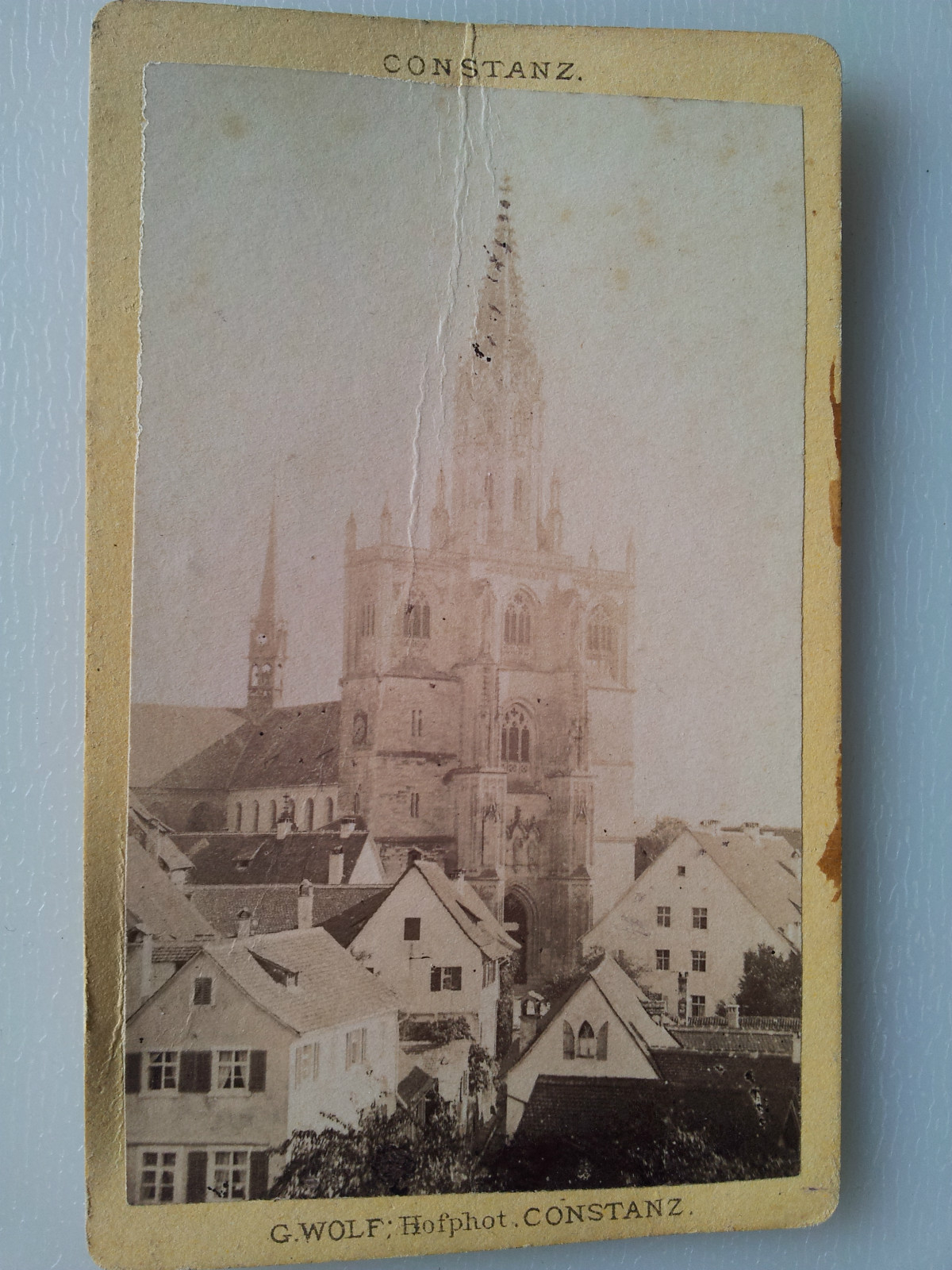 Original Photo 19th Century - GERMANY GERMANY - Constance Constanz Cathedral CDV