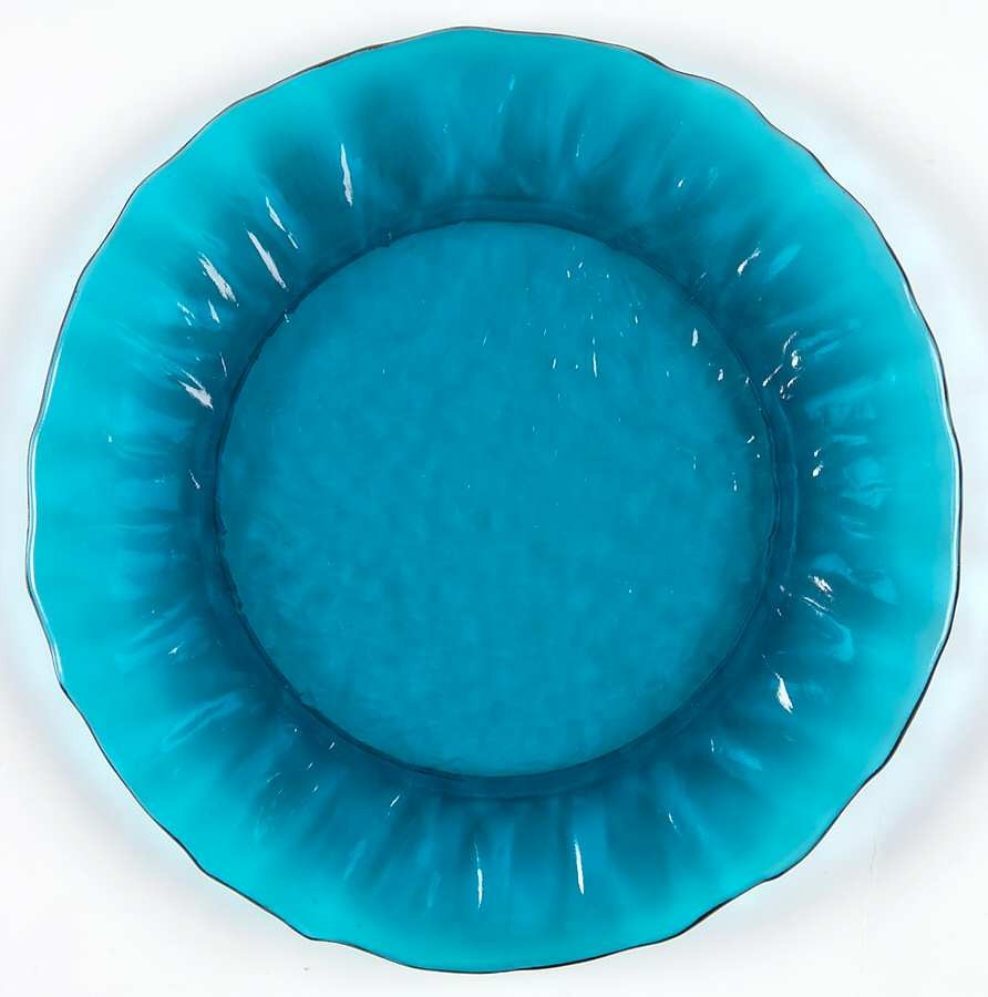 Morgantown Crinkle Peacock Blue Salad Plate 5699070