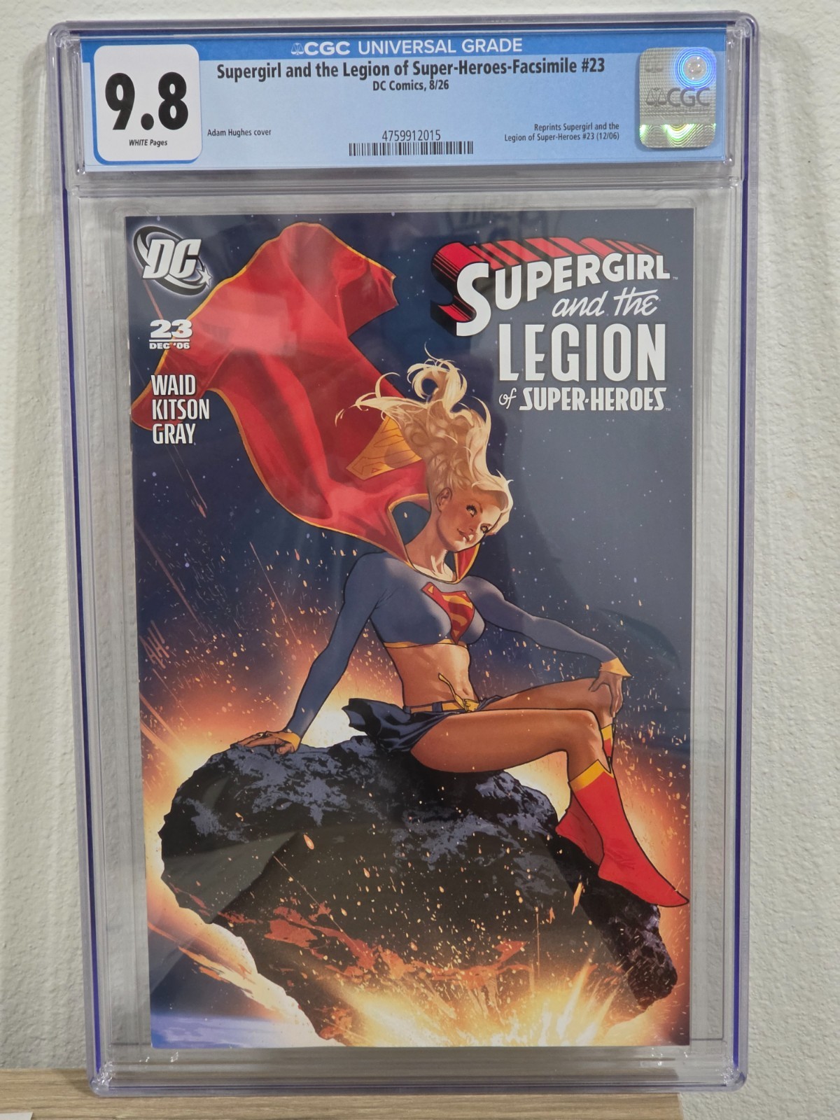 Supergirl and the Legion of Super-Heroes #23 Facsimile CGC 9.8 Kitson Hughes DC