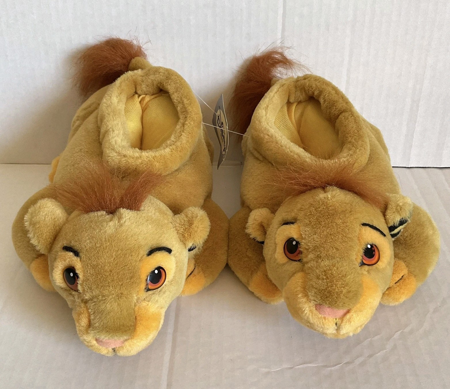 Vintage Lion King Simba Slippers Kids 7-9 Disney Store Collectible 90s NEW NOS
