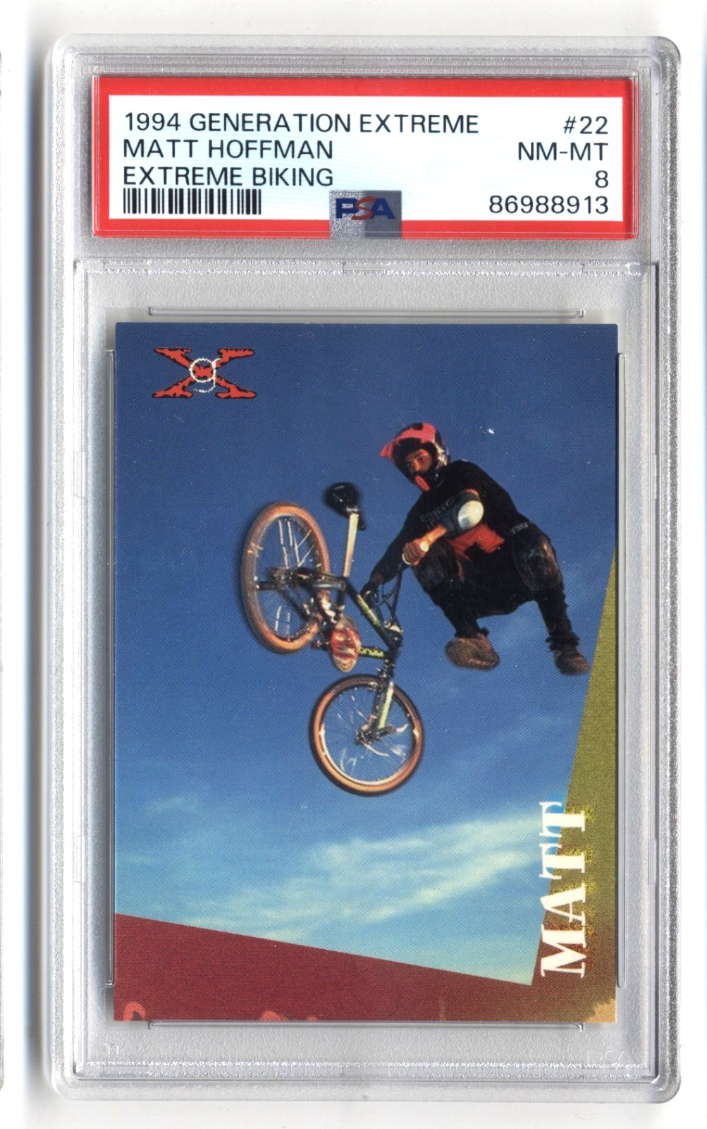 1994 Generation Extreme MATT HOFFMAN The Condor #22 Freestyle BMX PSA 8