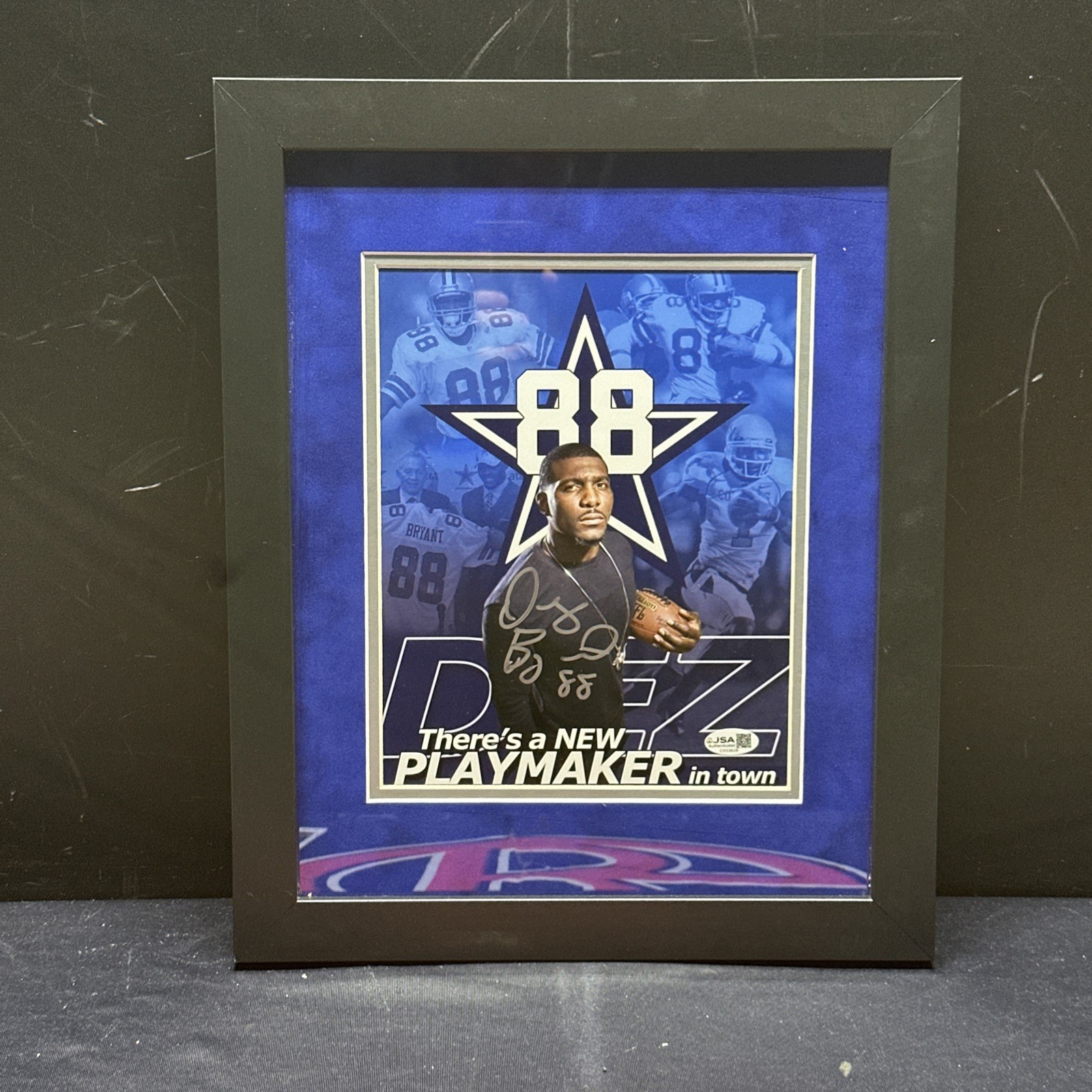 Dez Bryant Autographed Dallas Cowboys Signed Framed 8x10 Photo JSA COA