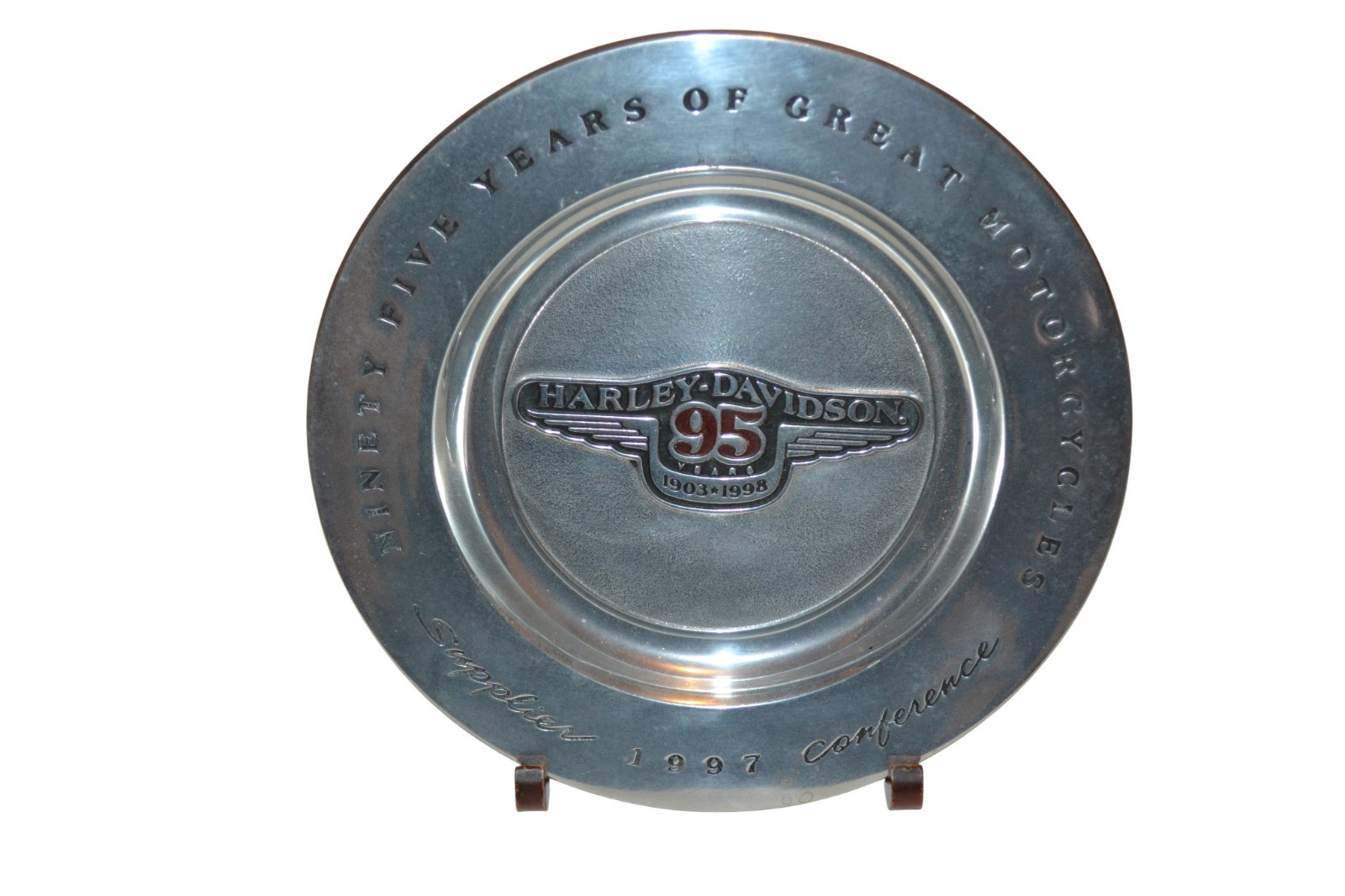 1997 Harley Davidson Inc Supplier Conference  Meeting Commemorative Plate