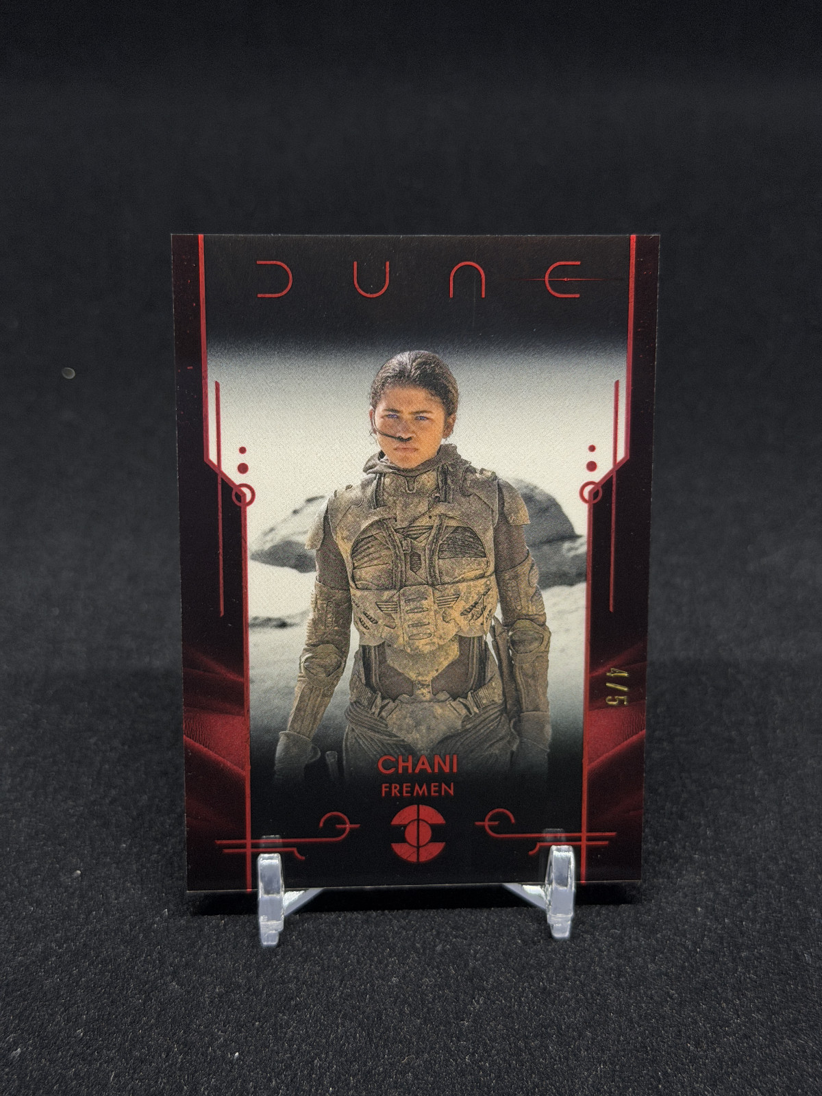 2024 Topps Chrome Dune Chani #30 Red /5 Zendaya