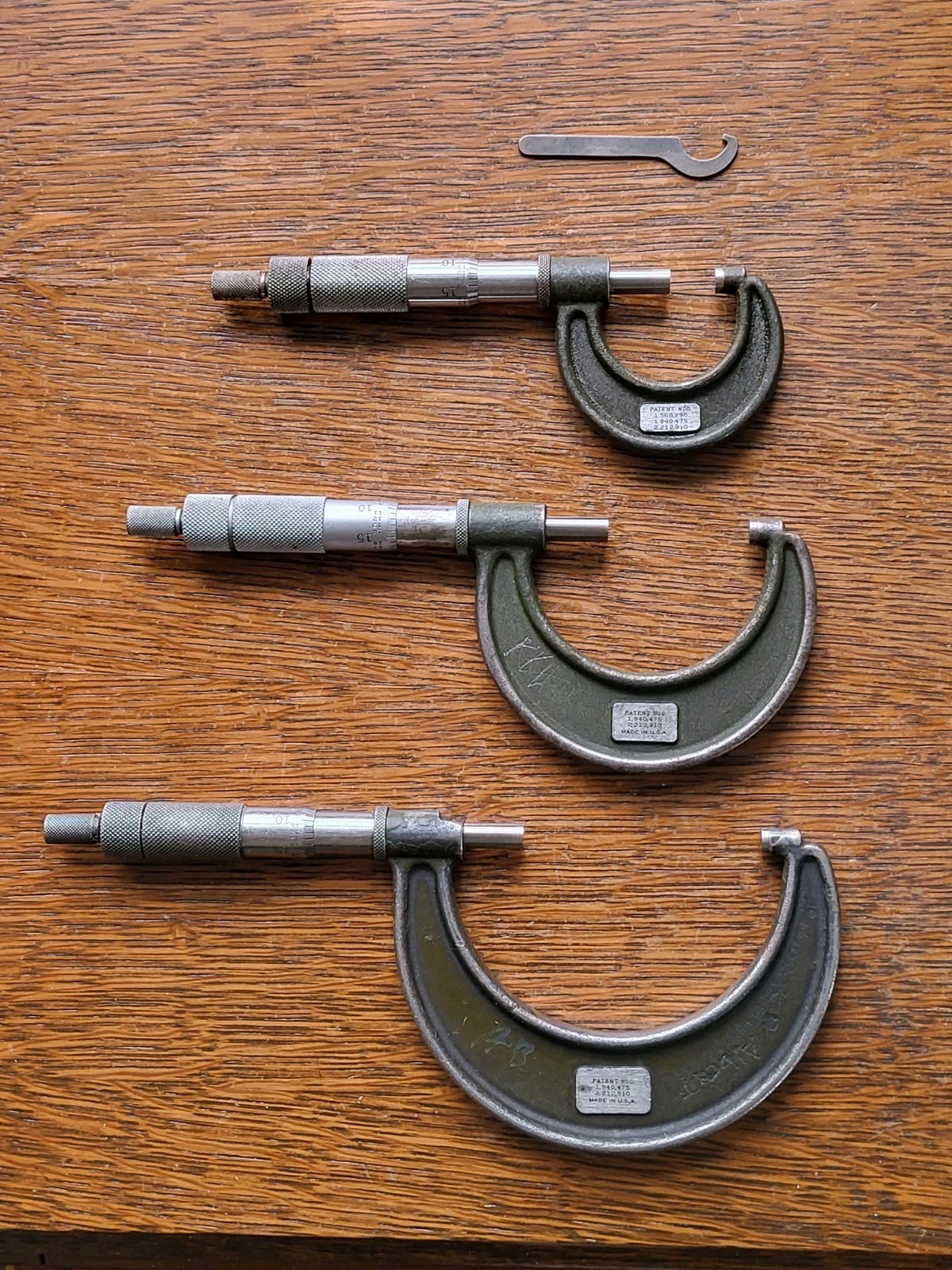 (3) Lufkin Rule Micrometers (0-1\ (3) Lufkin Rule Micrometers (0-1\