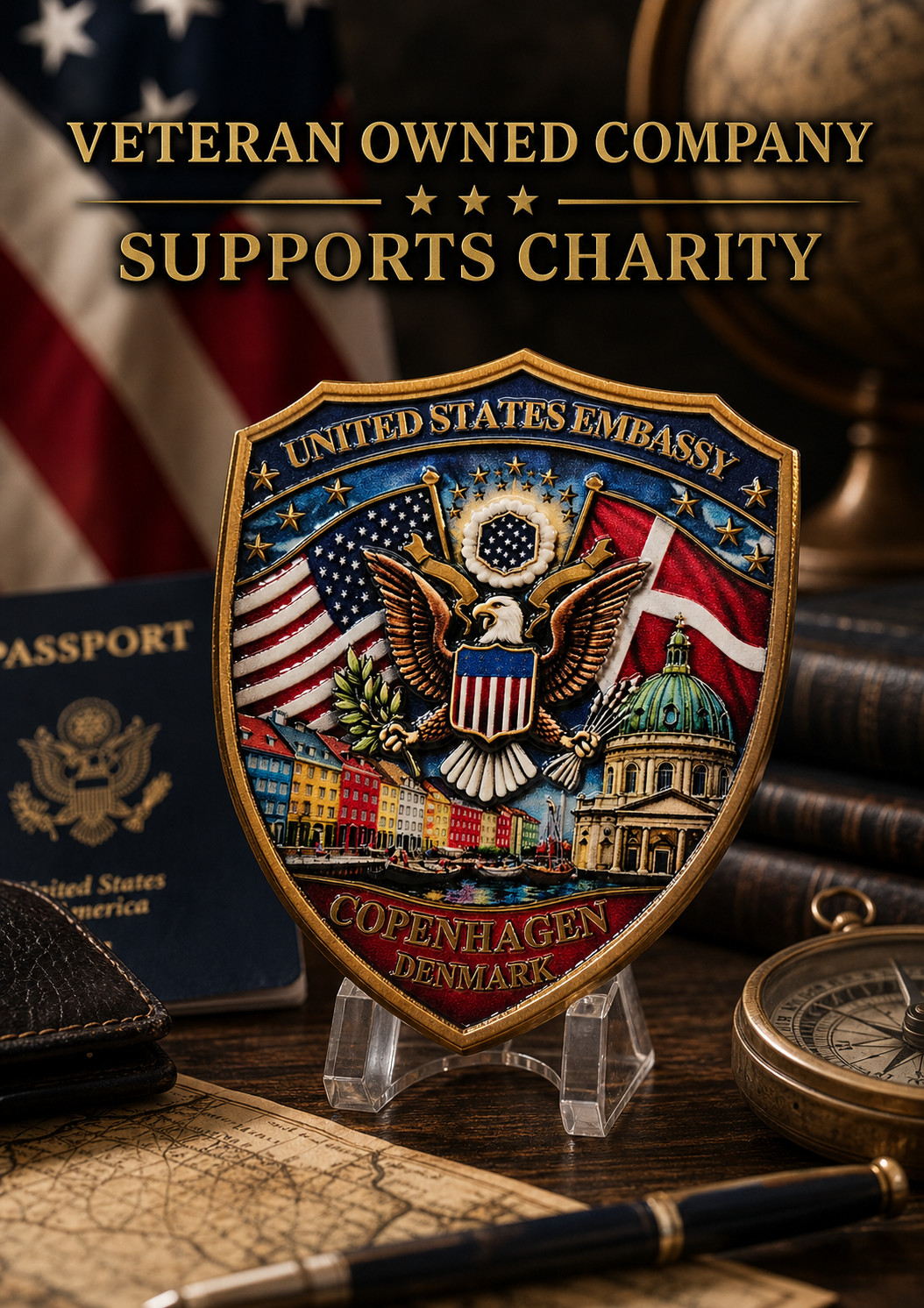 United States Embassy Copenhagen Denmark Challenge Coin 216