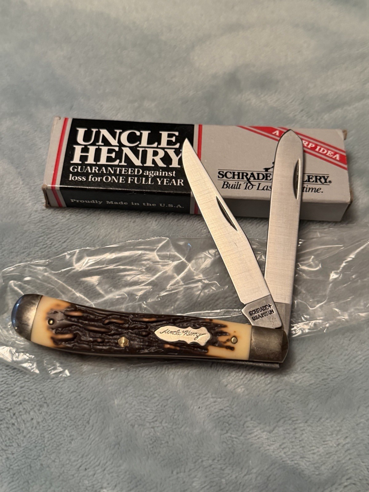 Uncle Henry Schrade 285UH Pro Trapper Knife NOS Mint USA Classic Beauty