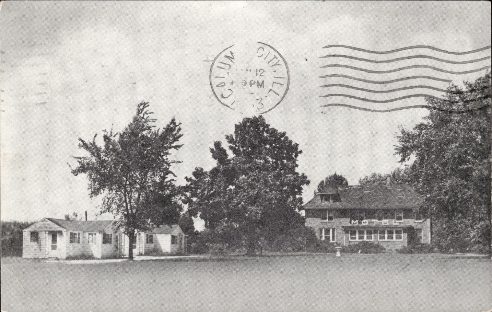 Mac\'s Motel Mendota Illinois Posted Handwritten Message Postcard