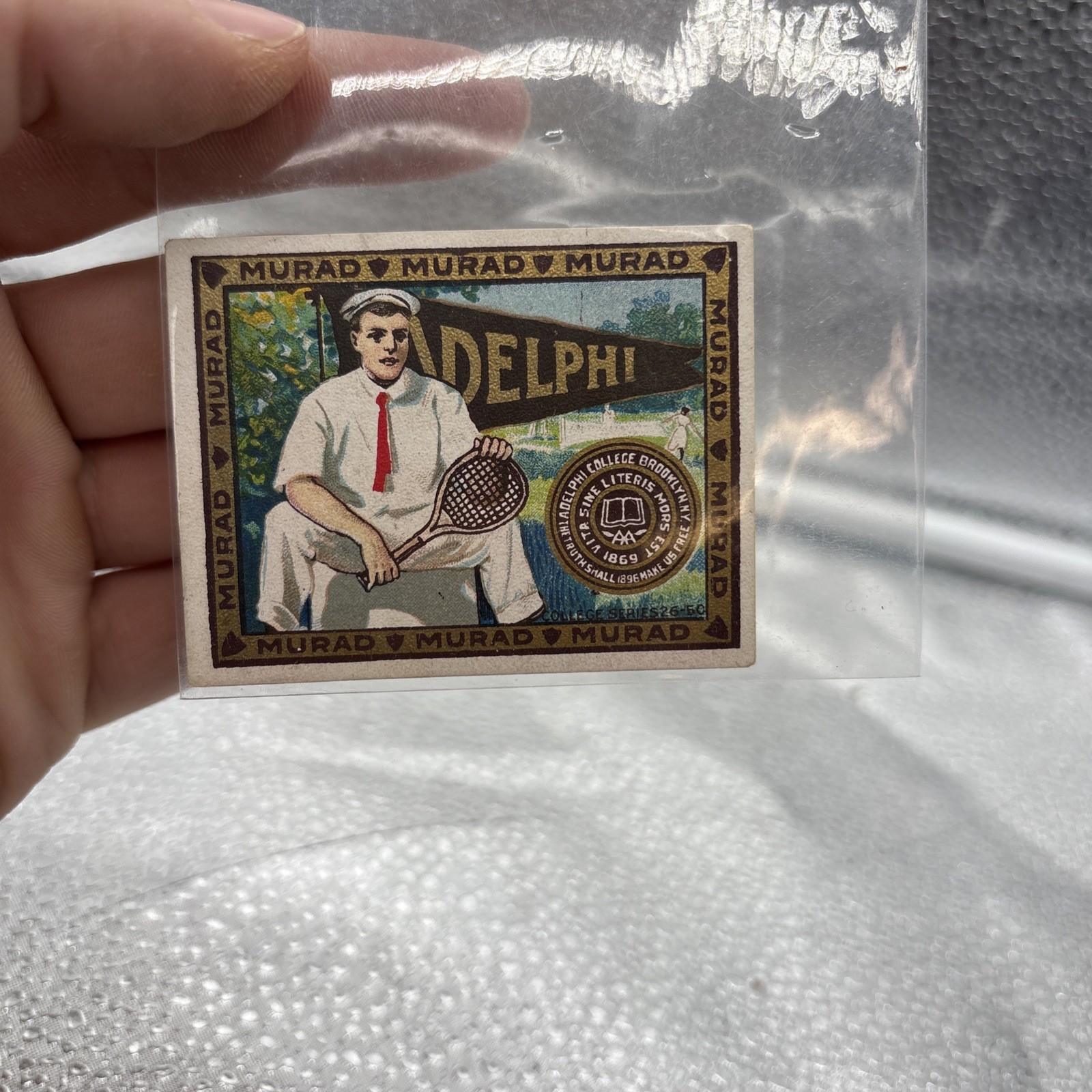 RARE 1910-11 T51 MURAD (NO 256) ADELPHI COLLEGE OF BROOKLYN, TENNIS, 090518 RARE 1910-11 T51 MURAD (NO 256) ADELPHI COLLEGE OF BROOKLYN, TENNIS, 090518