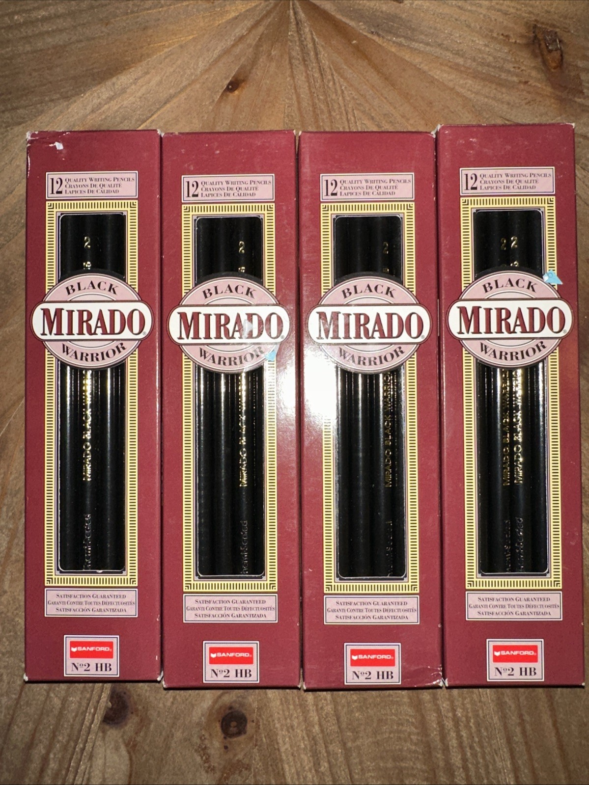 Rare 4 Box Mirado Black Warrior Premium Cedar #2 Pencils Sanford 48 Count 02254 Rare 4 Box Mirado Black Warrior Premium Cedar #2 Pencils Sanford 48 Count 02254