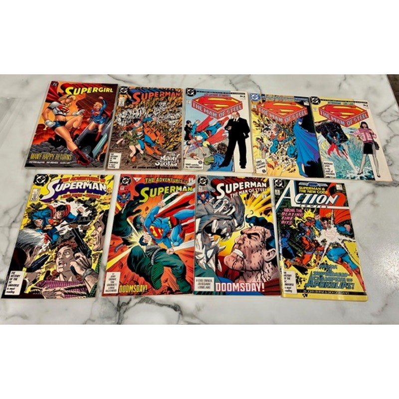 Superman & Supergirl Comic Lot of 9 (1986–2003) Mixed Series & Miniseries