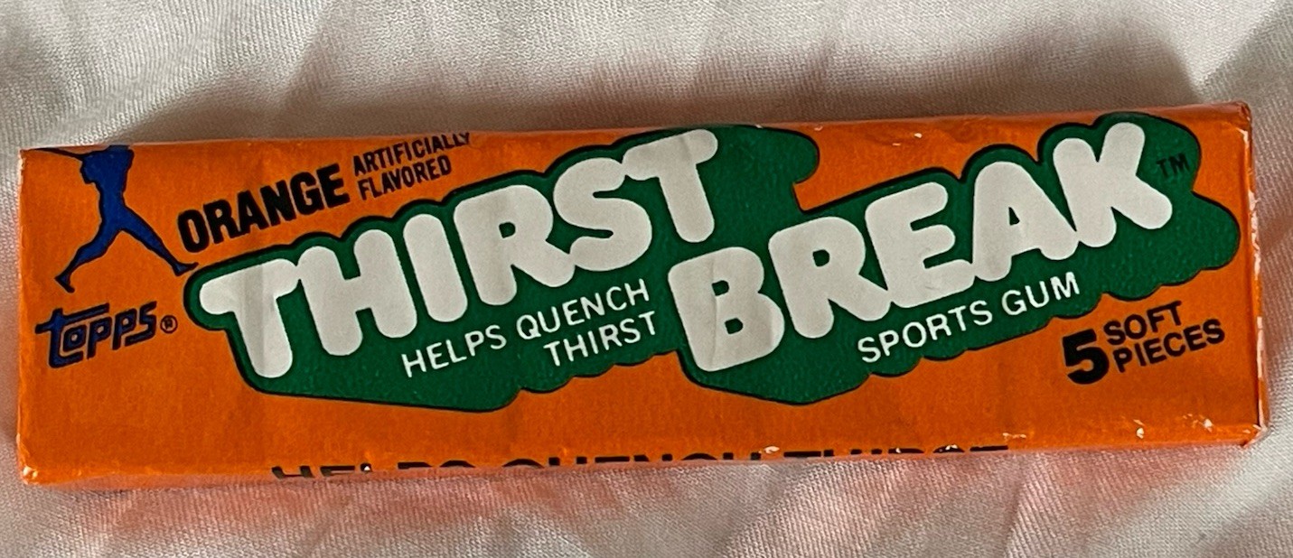 Vintage 1981 TOPPS THIRST BREAK SPORTS ORANGE GUM Sealed NOS Vintage 1981 TOPPS THIRST BREAK SPORTS ORANGE GUM Sealed NOS