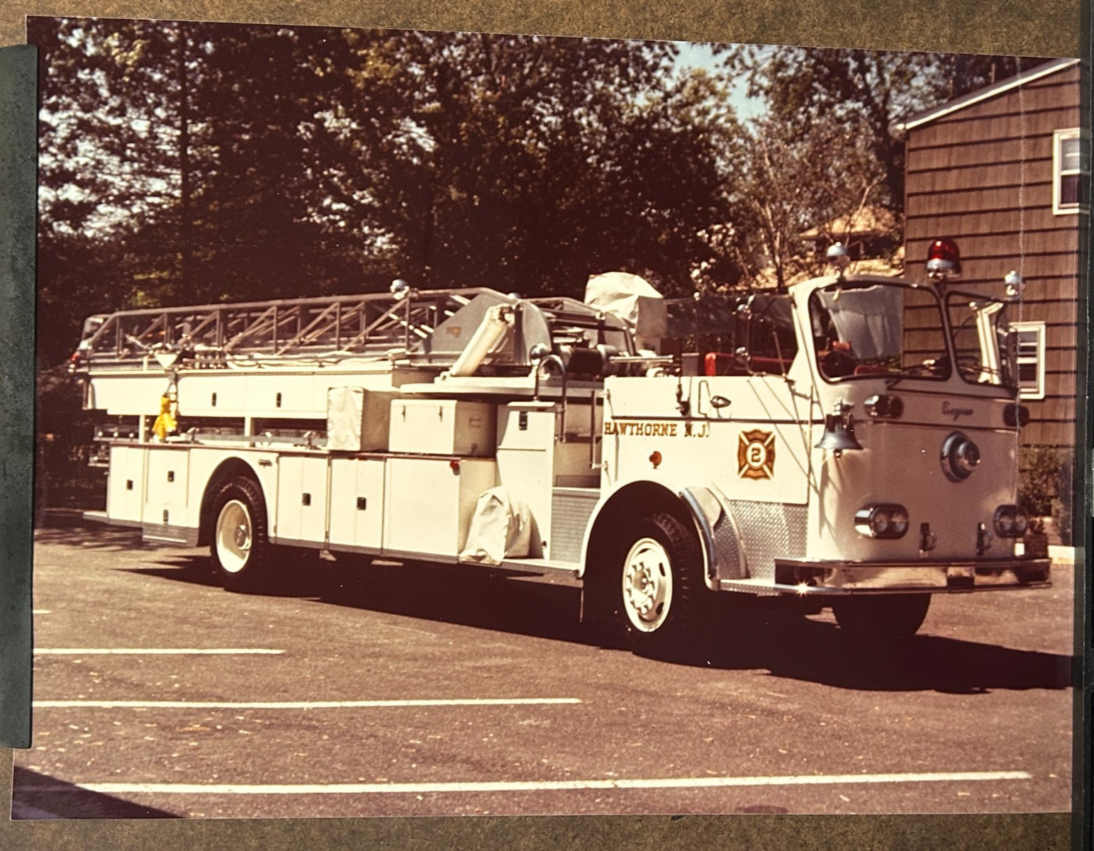 Hawthorne NJ 1962 Seagrave 85' Aerial Fire Apparatus Photo A63