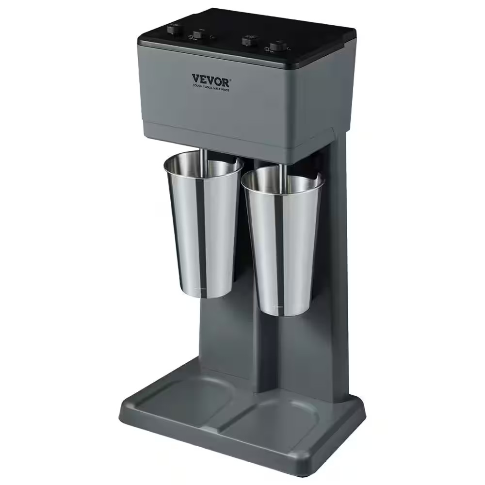Milkshake Maker, 375W X 2 Electric Milkshake Machine, Double Heads Drink Mixer B