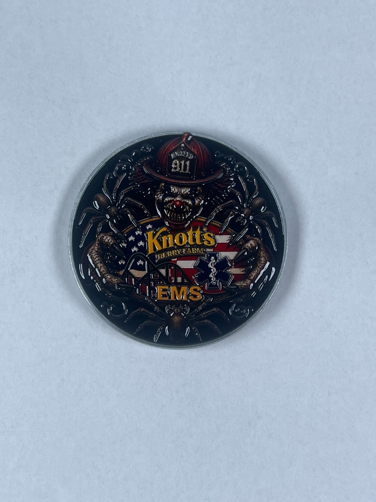 Custom Knott\'s Scary Farm Commeritive Challenge Coin First Aid/EMS Custom Knott\'s Scary Farm Commeritive Challenge Coin First Aid/EMS