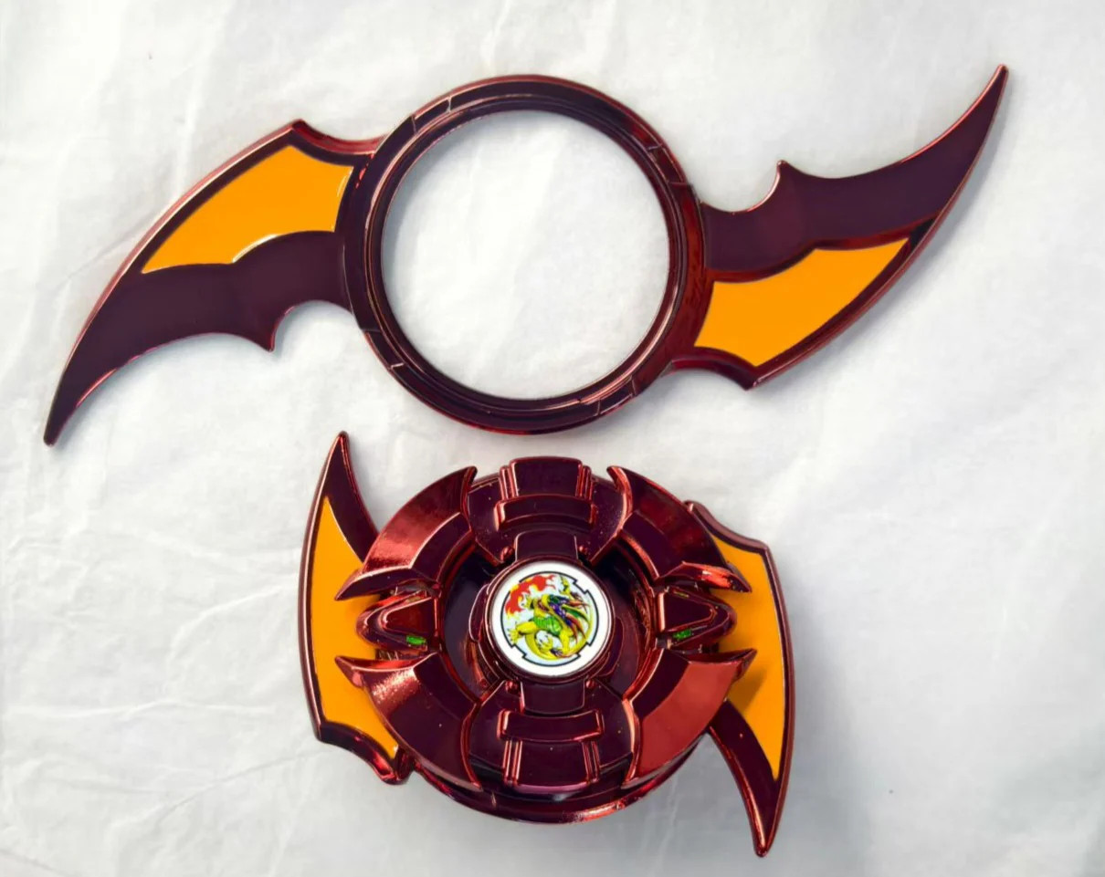 Custom Metal Fire Lizard Anime Version Spin Top Toy