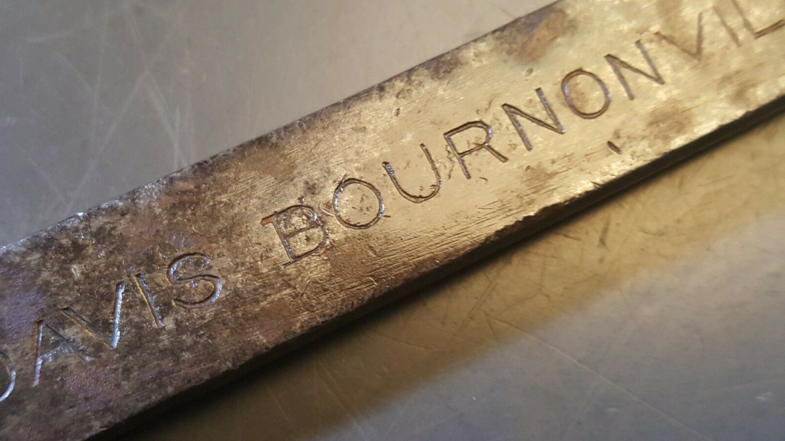 Vtg Davis Bournonville Open-end Wrench No. 261 (modified) 7.75\ Vtg Davis Bournonville Open-end Wrench No. 261 (modified) 7.75\