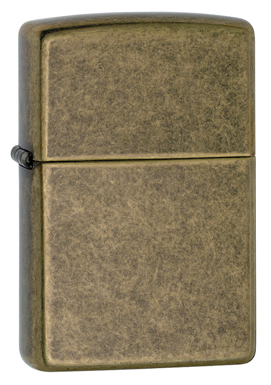 Zippo 201FB Windproof Antique Finish Brass Lighter, New In Box