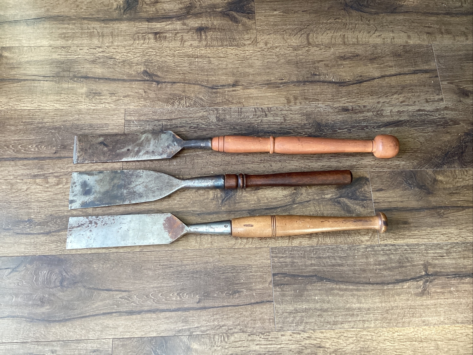 3 CHISEL SLICK SOCKET FRAMING TIMBER WOOD WORKING T.H. WITHERBY G.I. MIX