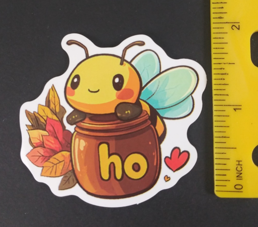 Happy Smiling Bumblebee Sticker (AK)